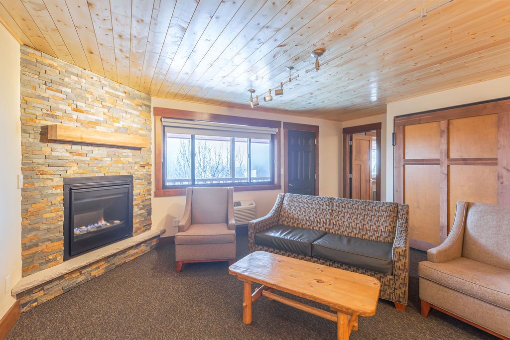 standard condo, 3 bedrooms, mountain view | living area | 32-inch flat-screen tv with satellite channels, tv, fireplace