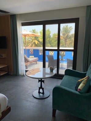 Suite – exclusive, 1 kingsize-seng, badekar | Utsikt fra rommet