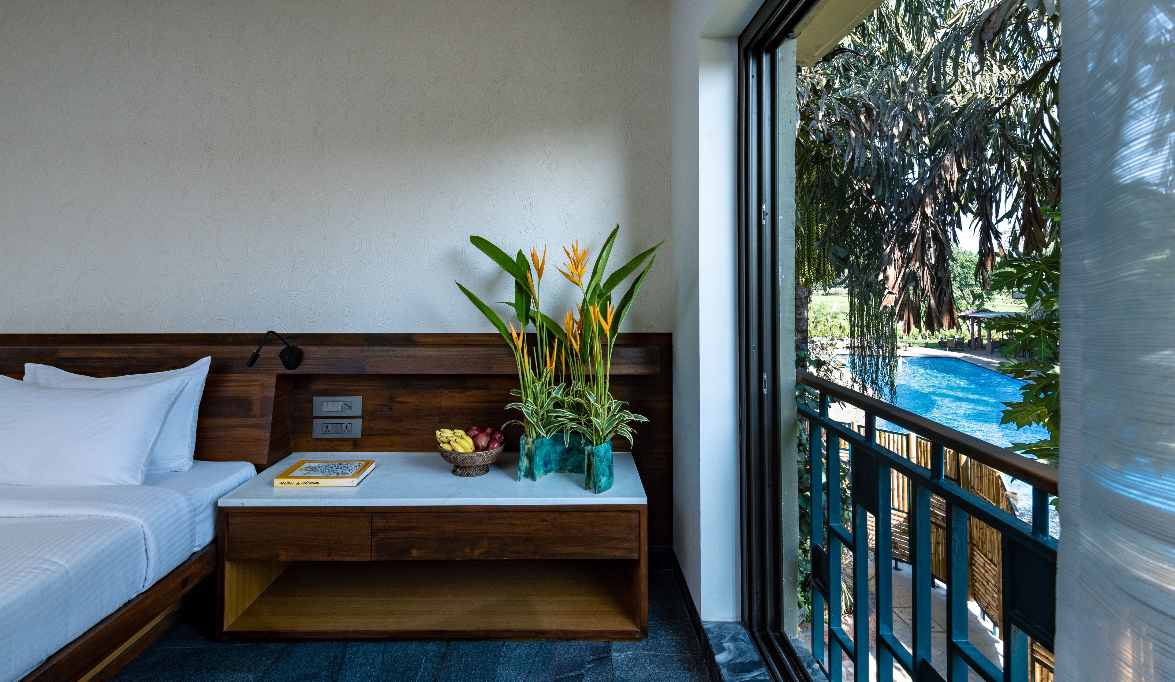 superior double room, pool view | 1 bedroom, premium bedding, minibar, in-room safe