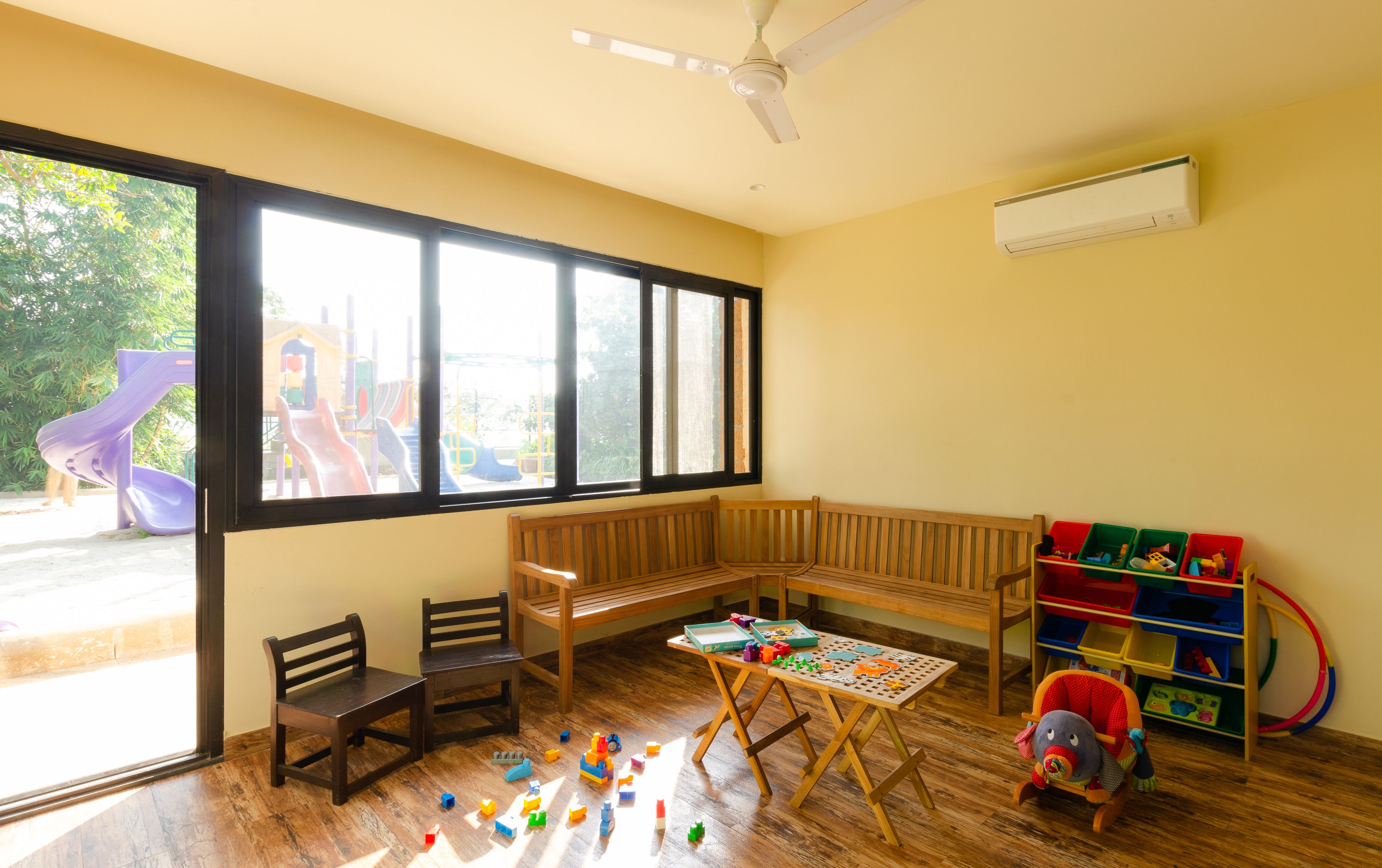 Innendørs lekeområde for barn