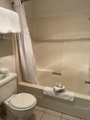 Studio Suite, 2 Queen Beds, Non Smoking | Bathroom | Shower, free toiletries, towels