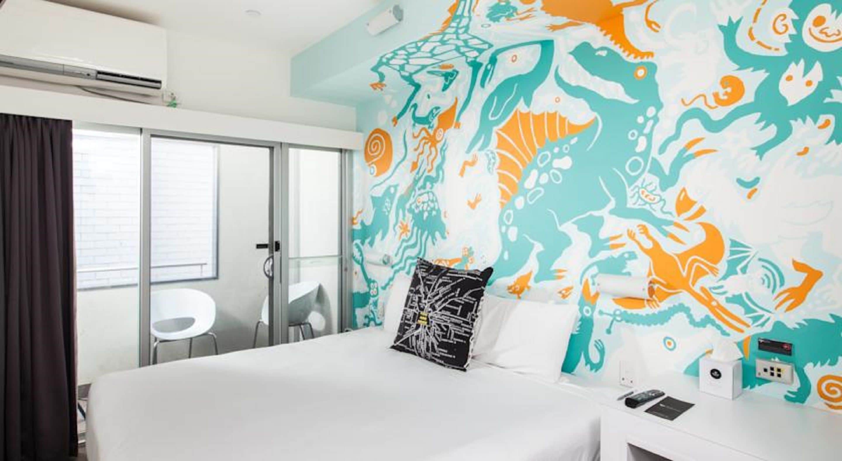 Unique Art Room | 1 bedroom, pillowtop beds, in-room safe, individually decorated