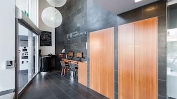 Quiosque de check-in/check-out