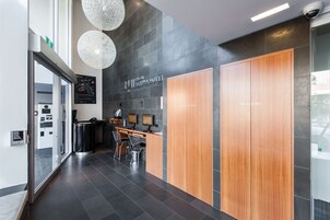 Check-in/check-out kiosk