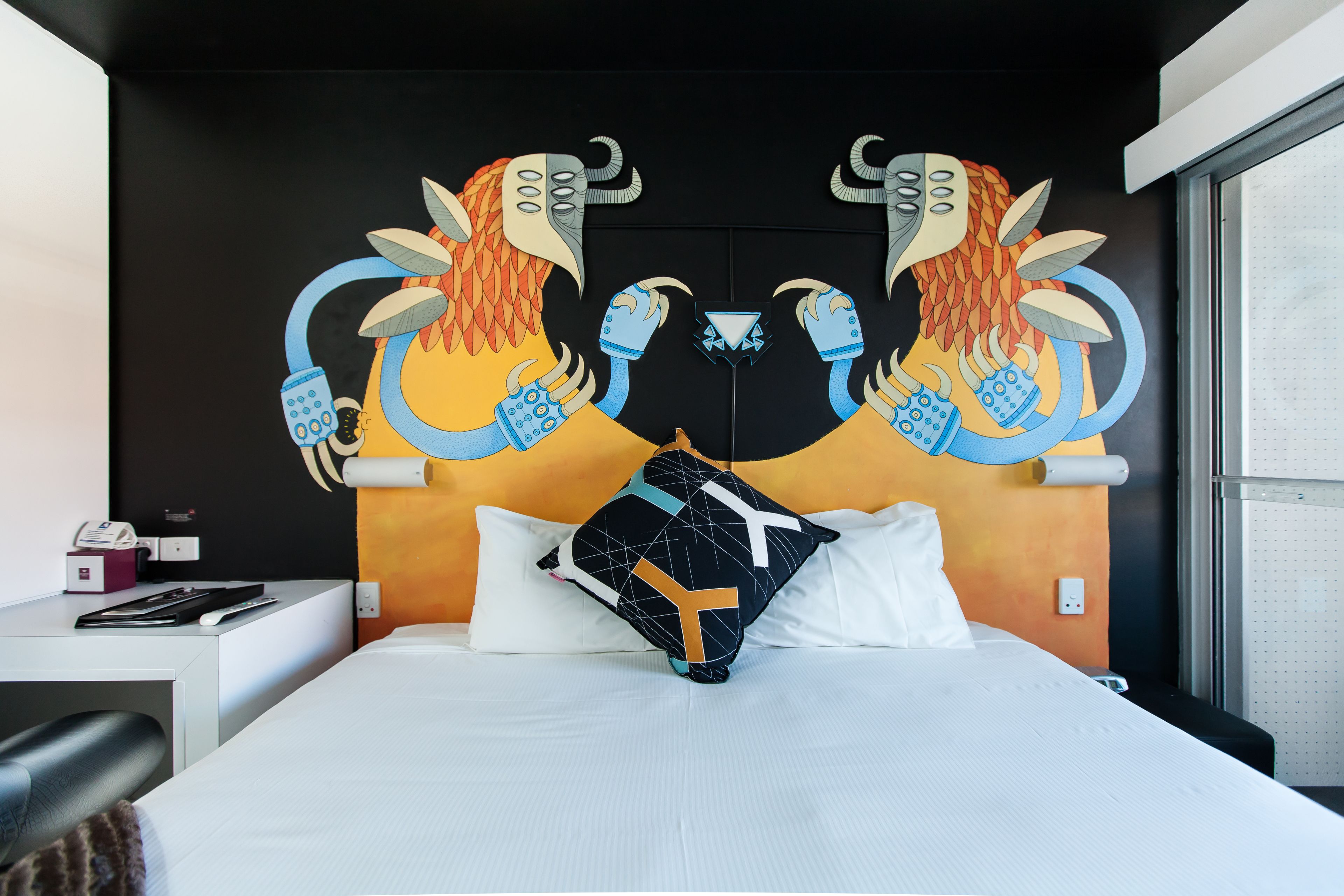 unique art room | 1 bedroom, pillow-top beds, in-room safe, individually decorated