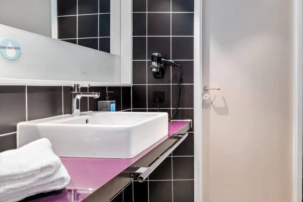 Bathroom | Shower, hair dryer, towels