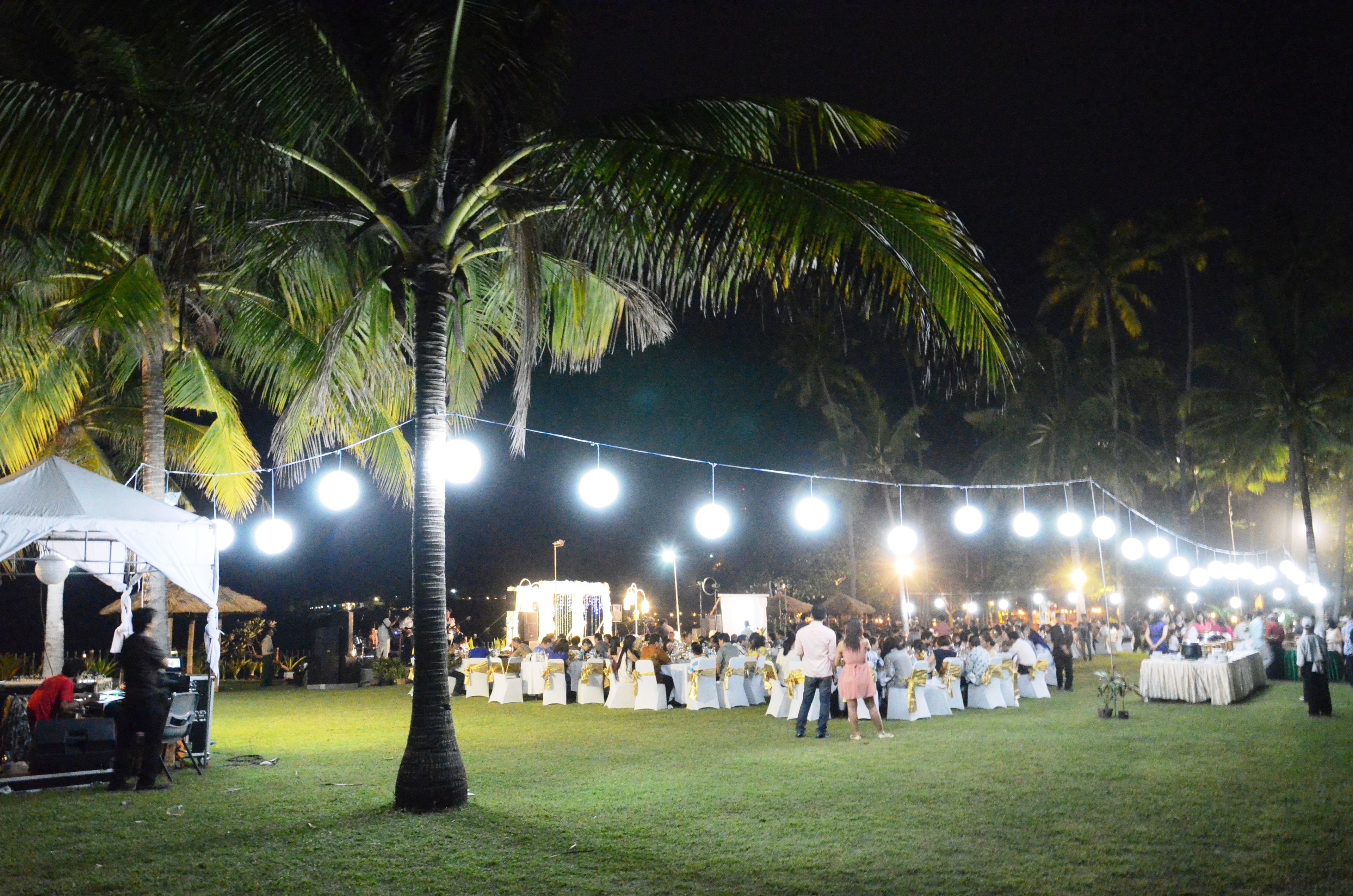 outdoor wedding area