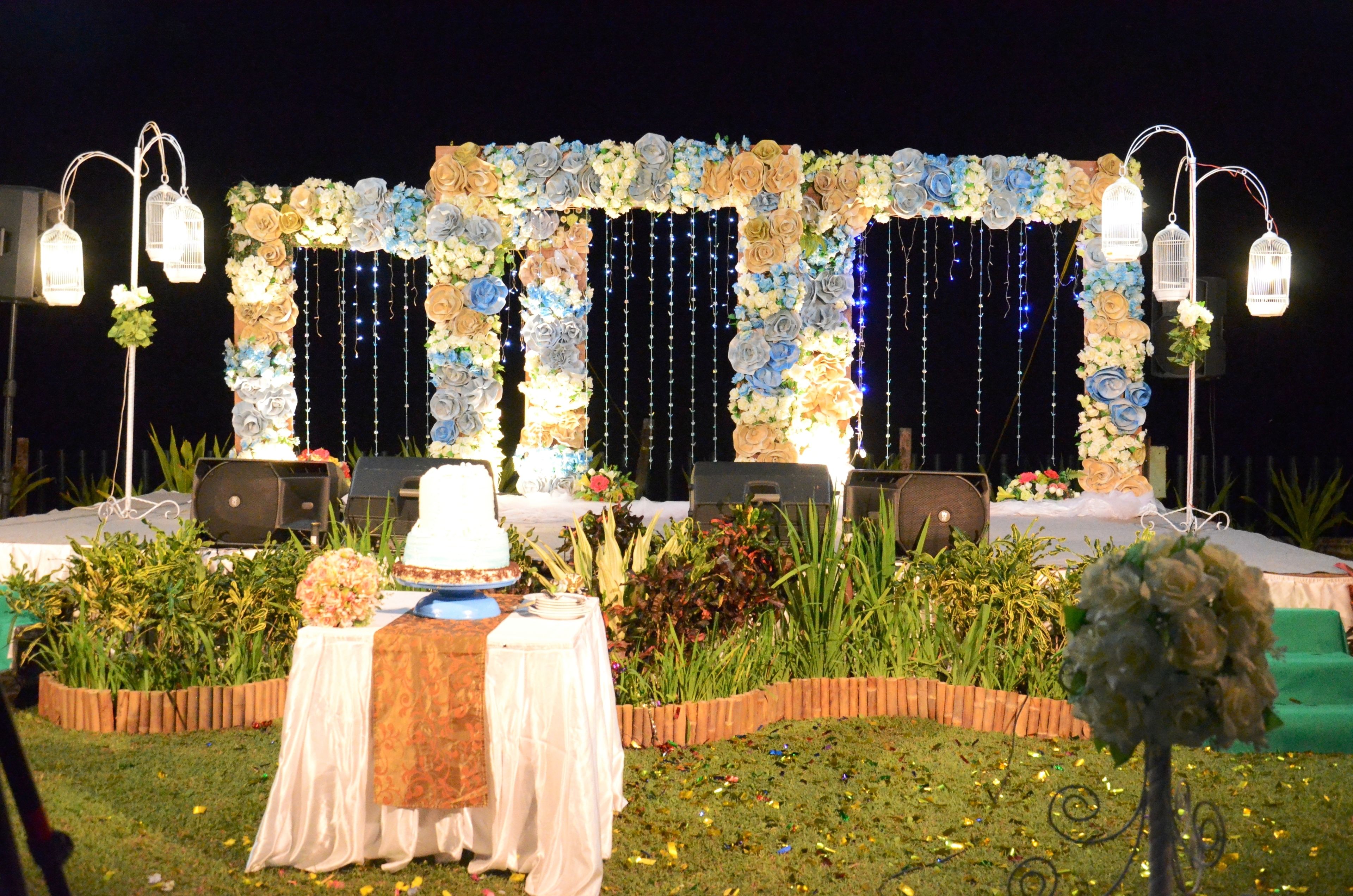 outdoor wedding area
