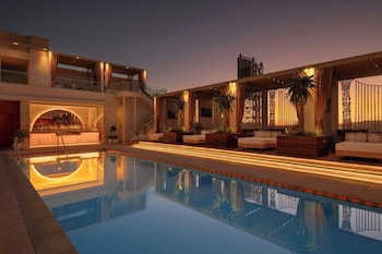 Seasonal outdoor pool, cabanas (surcharge), pool umbrellas at W Hollywood