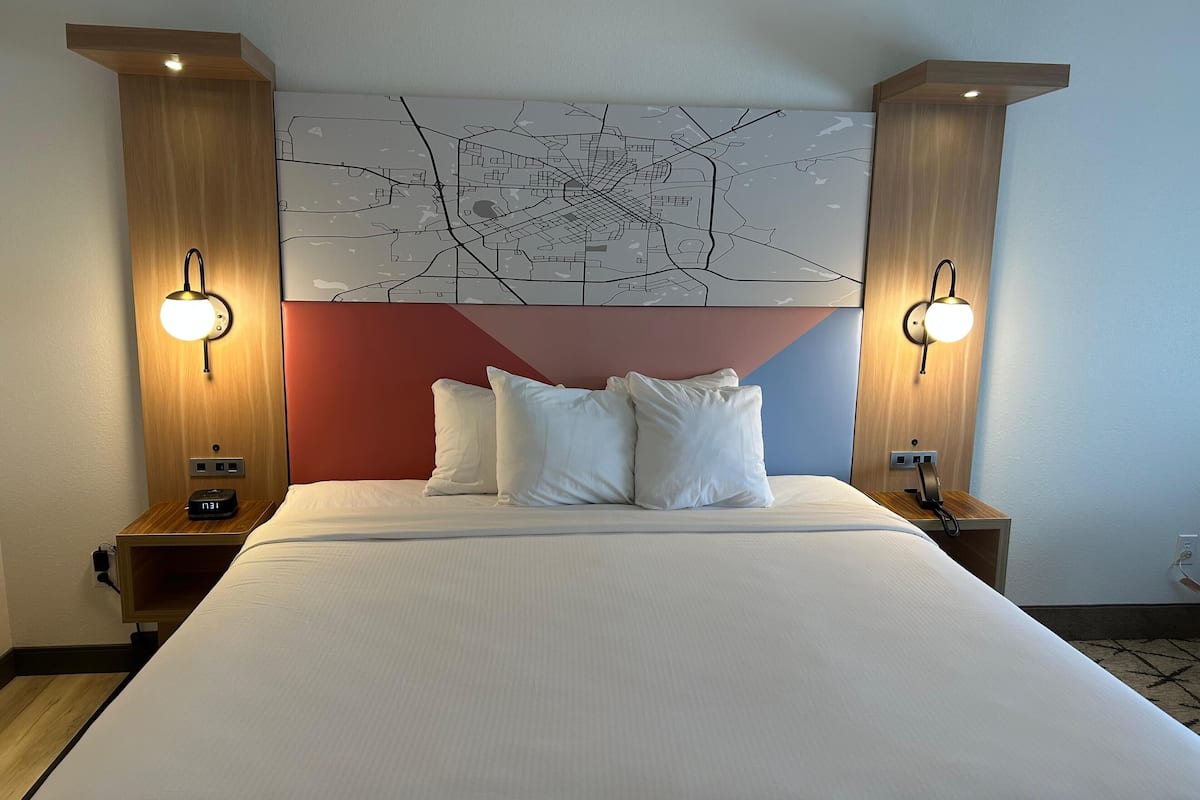 1 bedroom, desk, laptop workspace, iron/ironing board