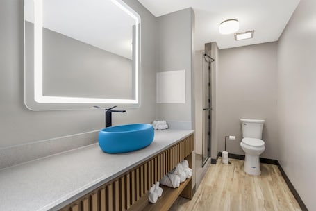 Suite, 1 King Bed, Non Smoking, Refrigerator & Microwave (Shower Only;with Sofabed) | Bathroom | Free toiletries, hair dryer, towels. Best Western Plus Rose City Conference Center Inn