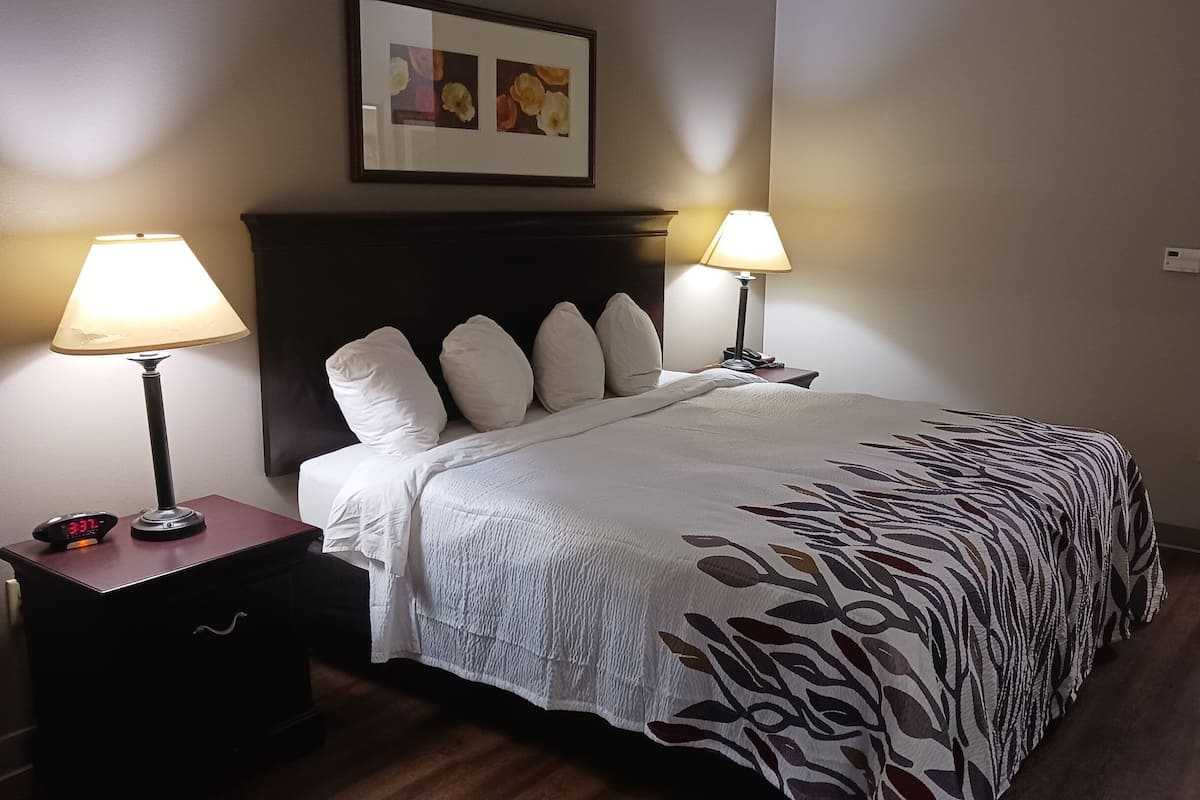 1 habitación, escritorio y espacio para trabajar con laptop