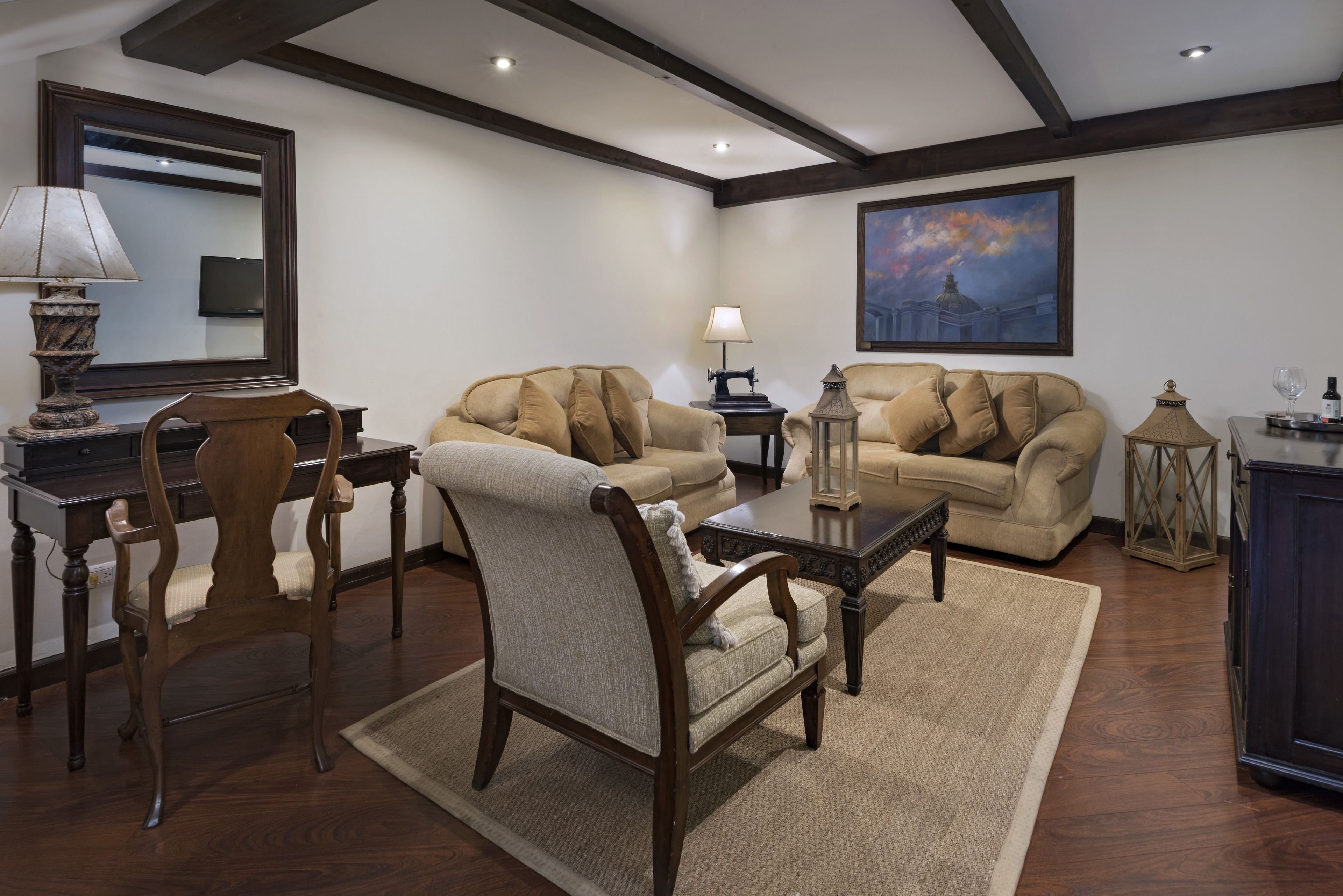 50-inch smart tv with cable channels, tv, ipod dock