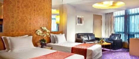 Desk, iron/ironing board, rollaway beds, free wired internet