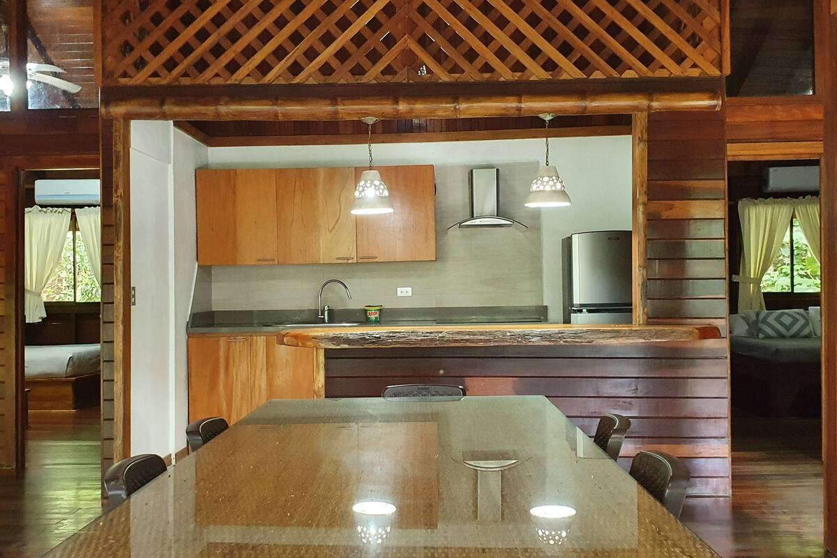 family house, multiple beds, kitchen, garden view | private kitchen