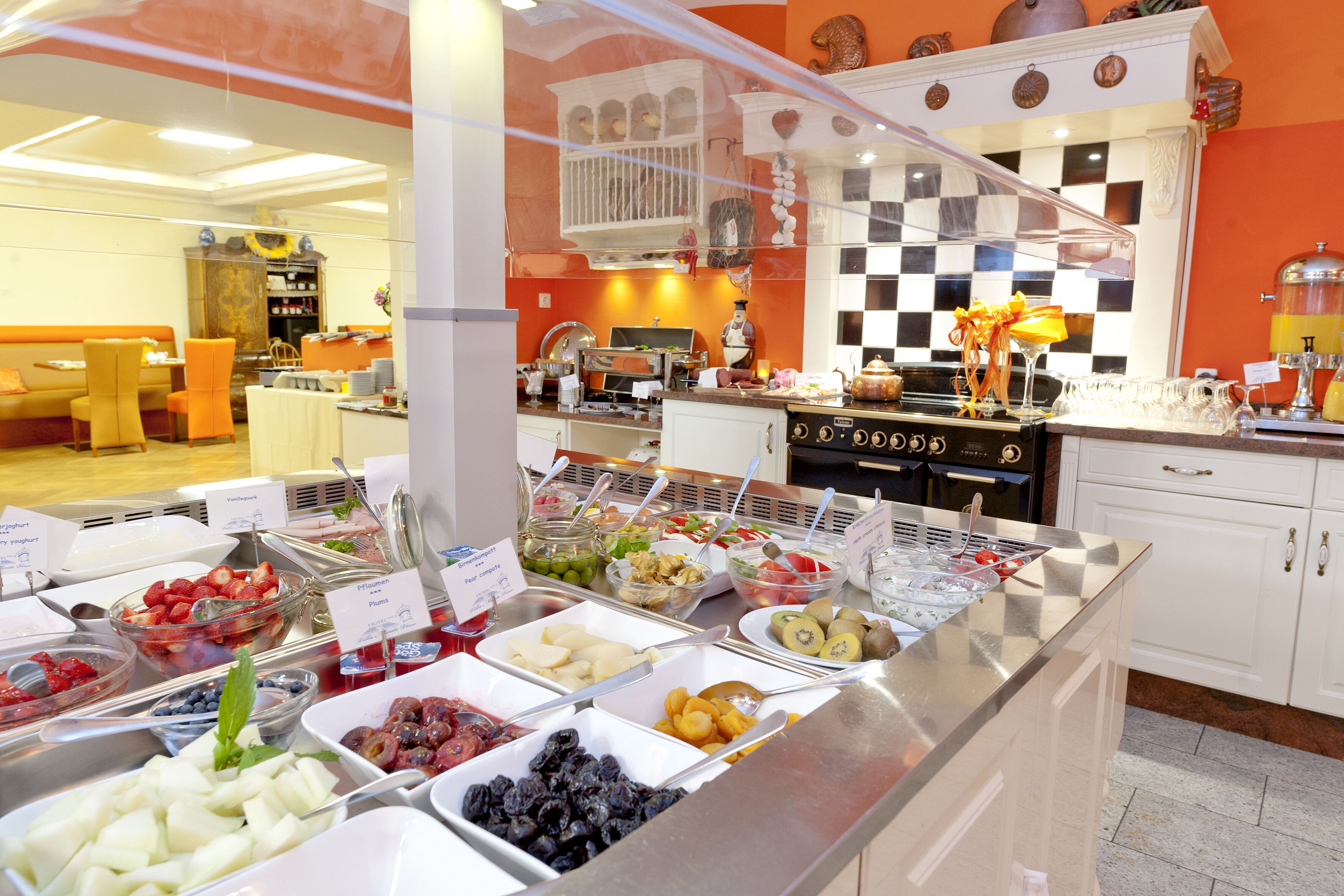 daily buffet breakfast (eur 18 per person)