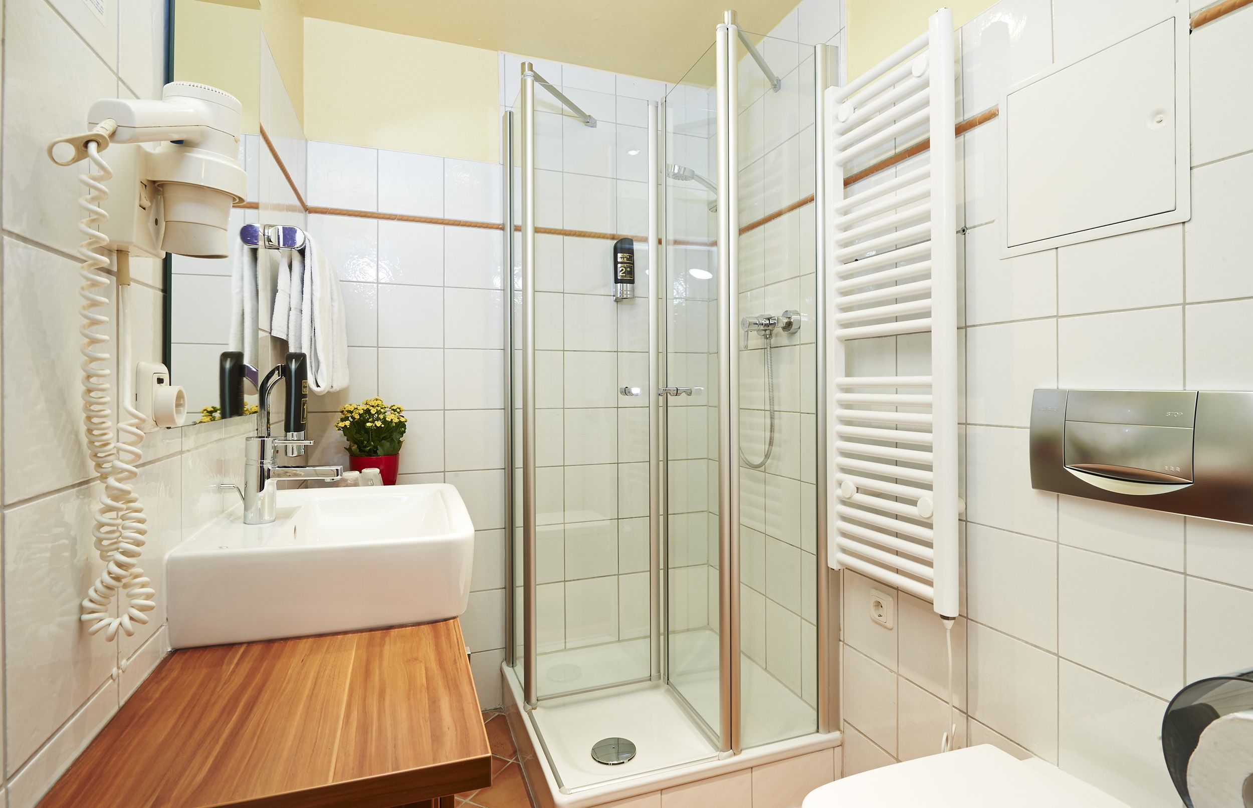 double room | bathroom shower