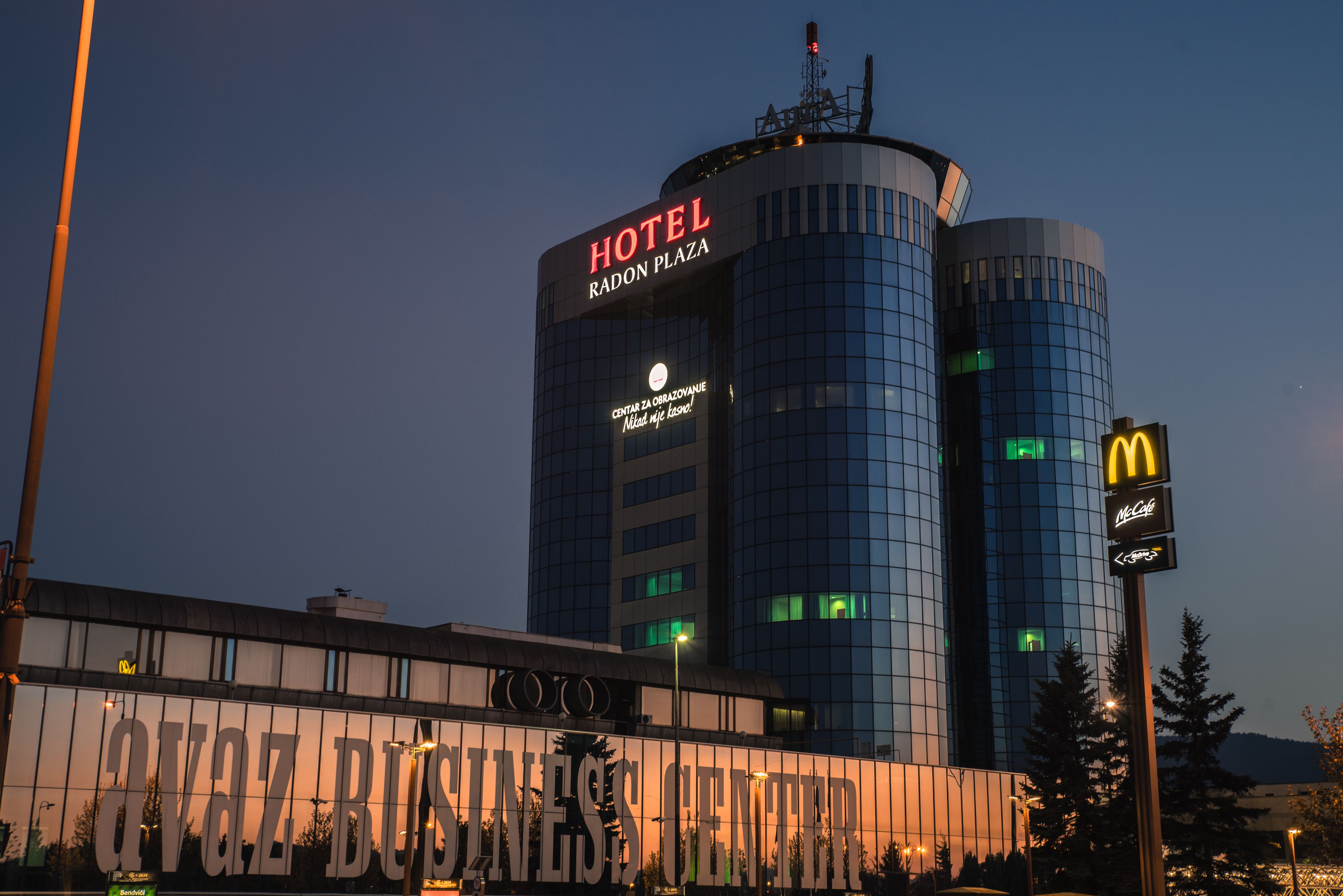 front of property – evening/night