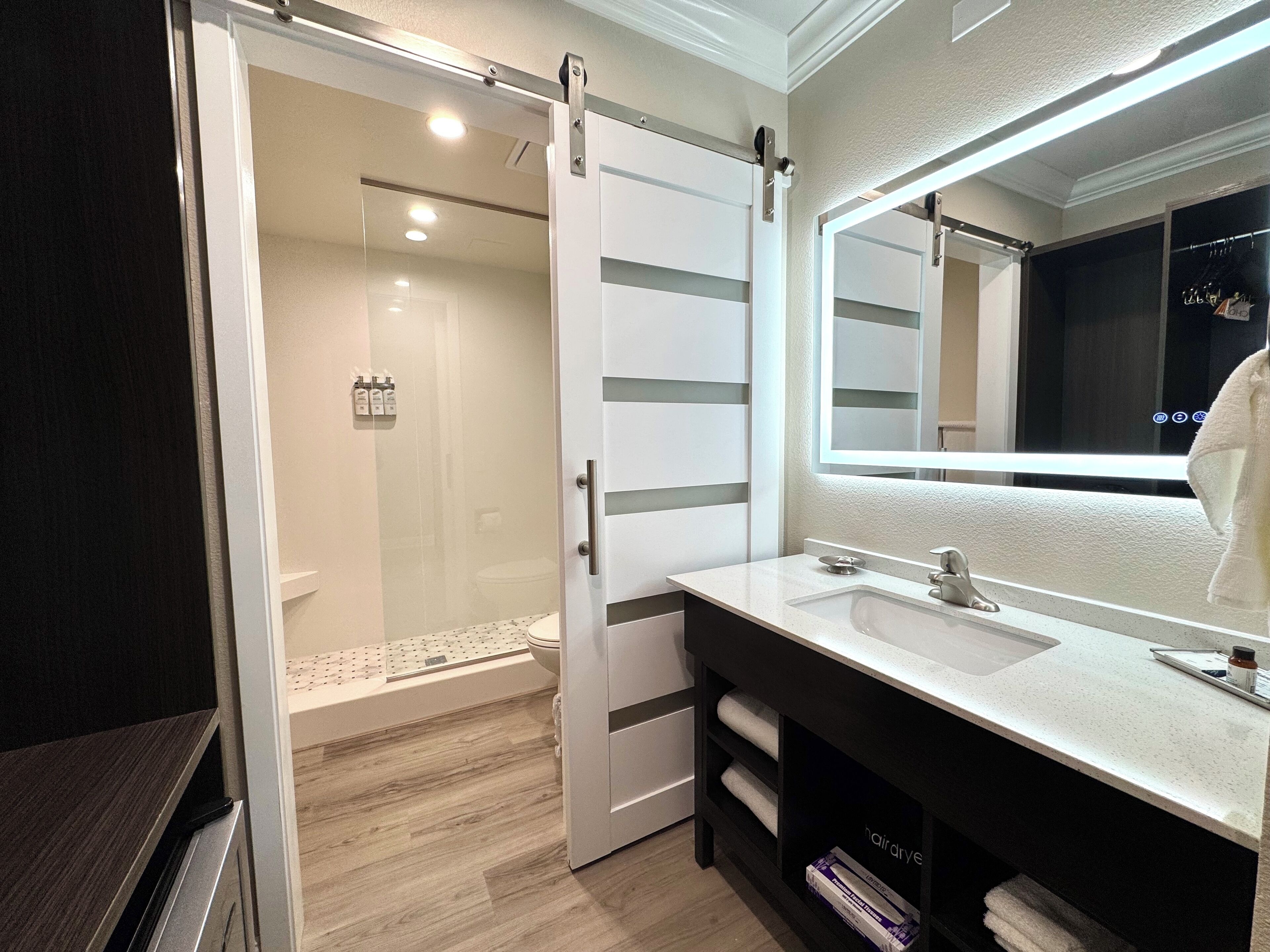 Standaard kamer, 2 queensize bedden, niet-roken | Badkamer | Een bad/douchecombinatie, gratis toiletartikelen, een haardroger