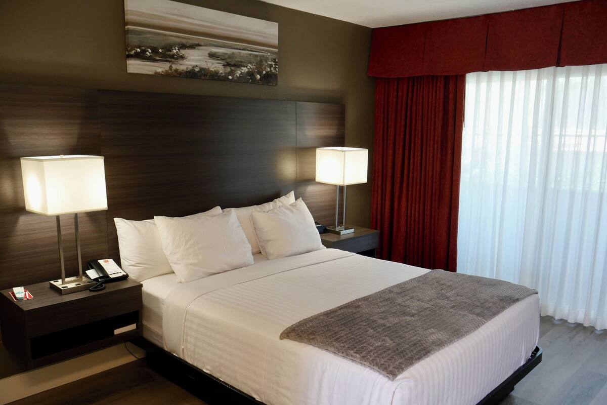 Kamer, 1 queensize bed, toegankelijk voor mindervaliden, niet-roken | Pillowtop-bedden, een bureau, verduisterende gordijnen