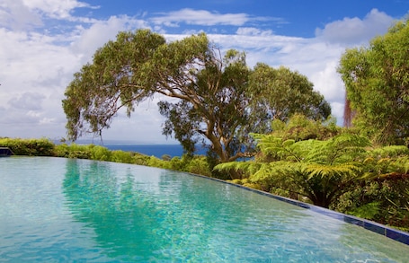 Outdoor pool, pool loungers. Rainbow Ocean Palms Resort