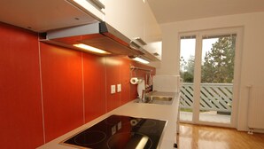 Superior Apartment, Balcony | Private kitchen