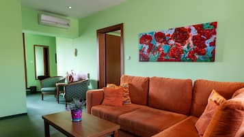 Superior Apartment, 1 King Bed with Sofa bed, Non Smoking, City View | Select Comfort beds, in-room safe, desk, soundproofing