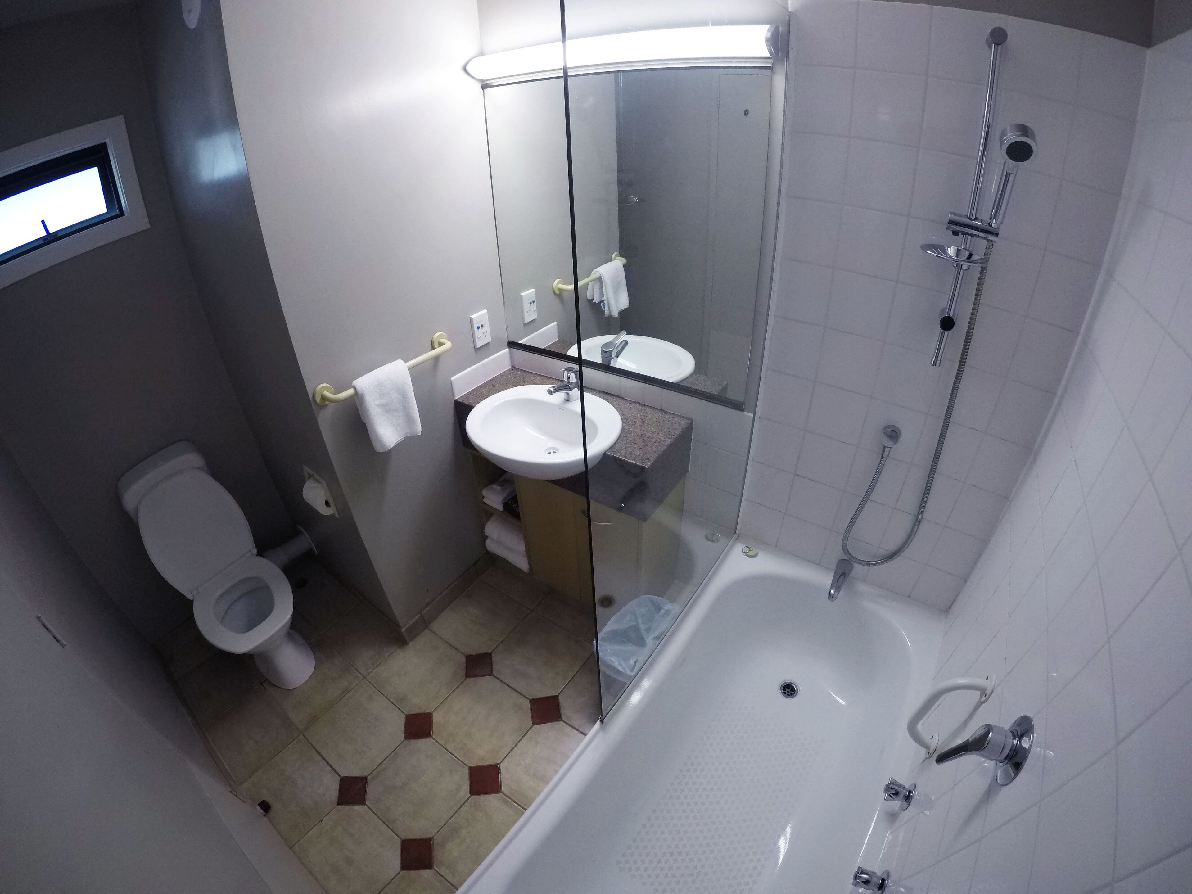 standard room, lake view | bathroom | free toiletries, hair dryer, towels, soap