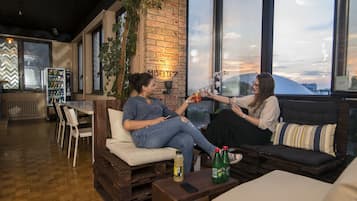 Siddeområde i lobbyen