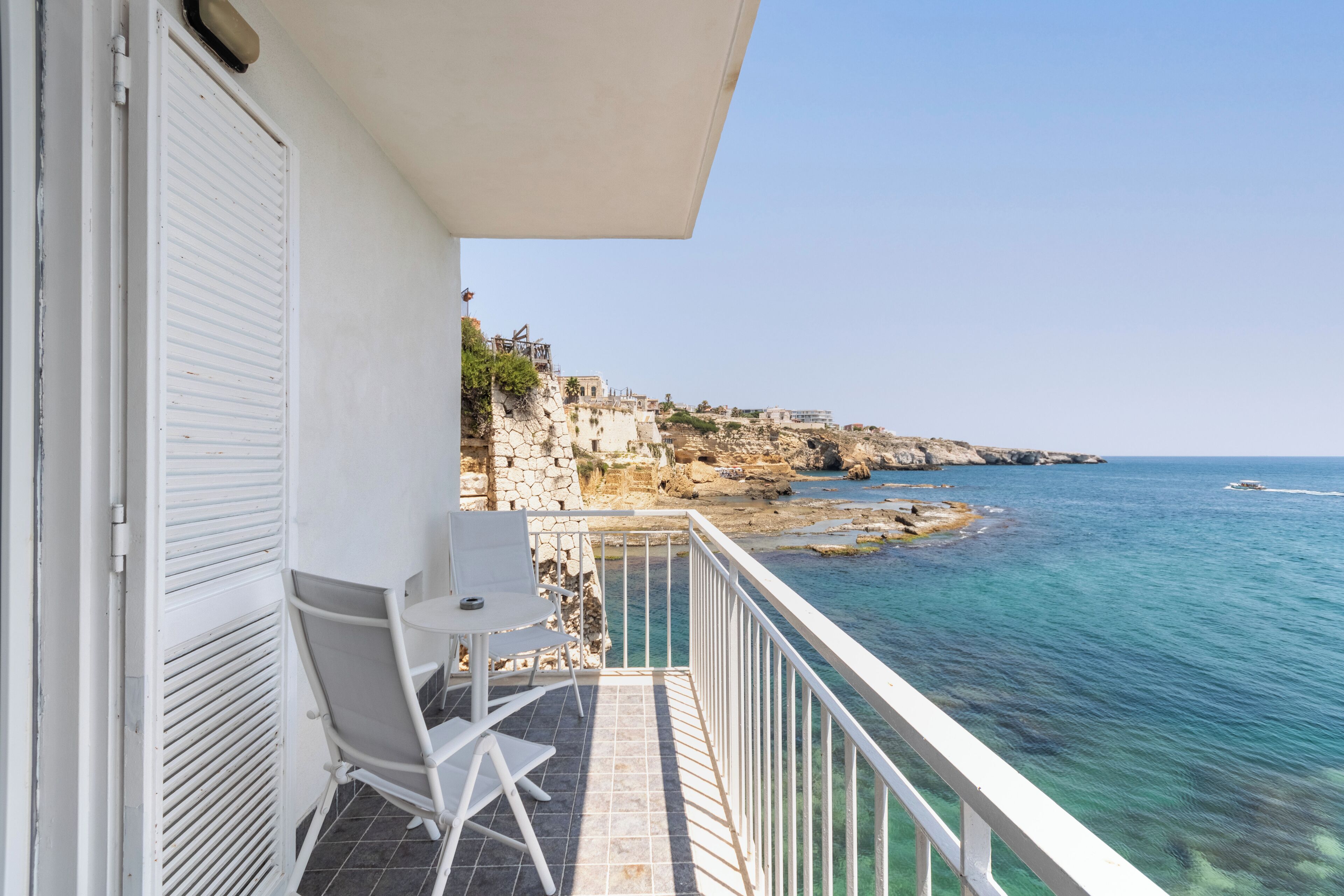 Panoramic Double or Twin Room, 1 Bedroom, Balcony, Sea View | Terrace/patio