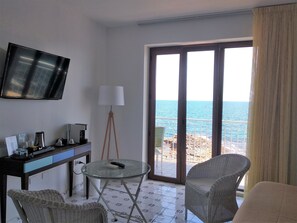 Panoramic Double or Twin Room, 1 Bedroom, Balcony, Sea View | Beach/ocean view