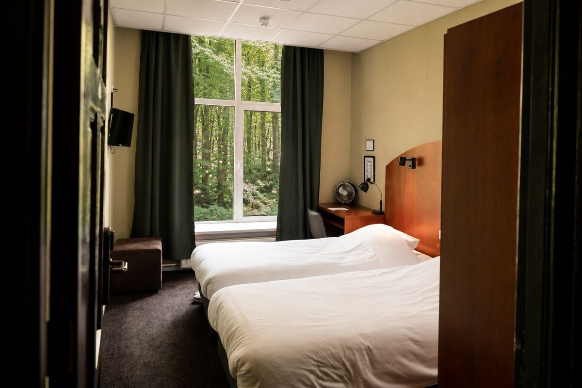 Double Room, 2 Twin Beds | Desk, blackout drapes, WiFi (free), bed sheets