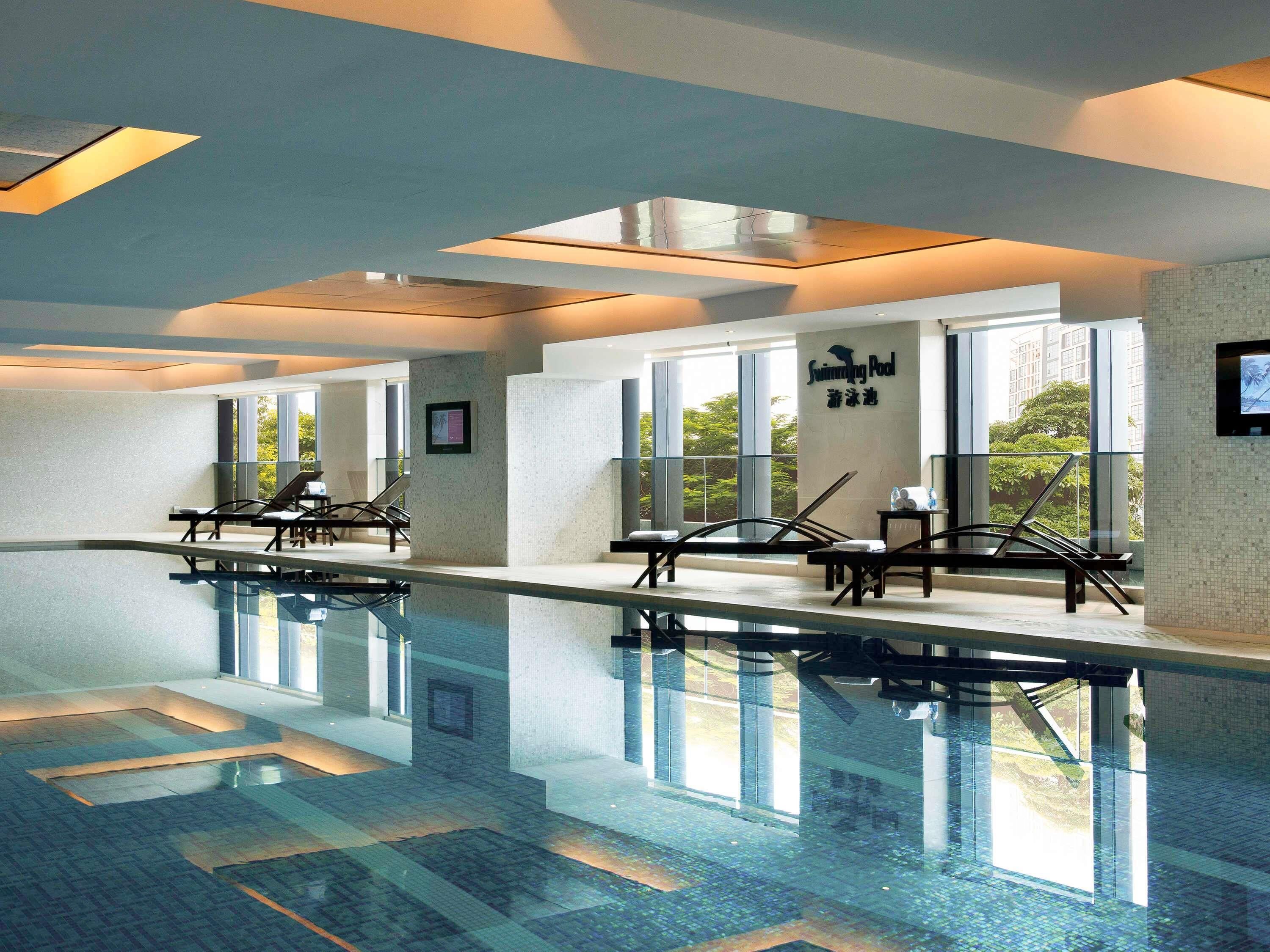Indoor pool, seasonal outdoor pool, sun loungers