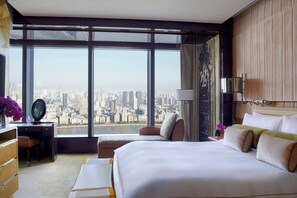 Suite, 1 King Bed (View) | 1 bedroom, down comforters, in-room safe, desk - The Ritz-Carlton Shanghai, Pudong (Shanghai)