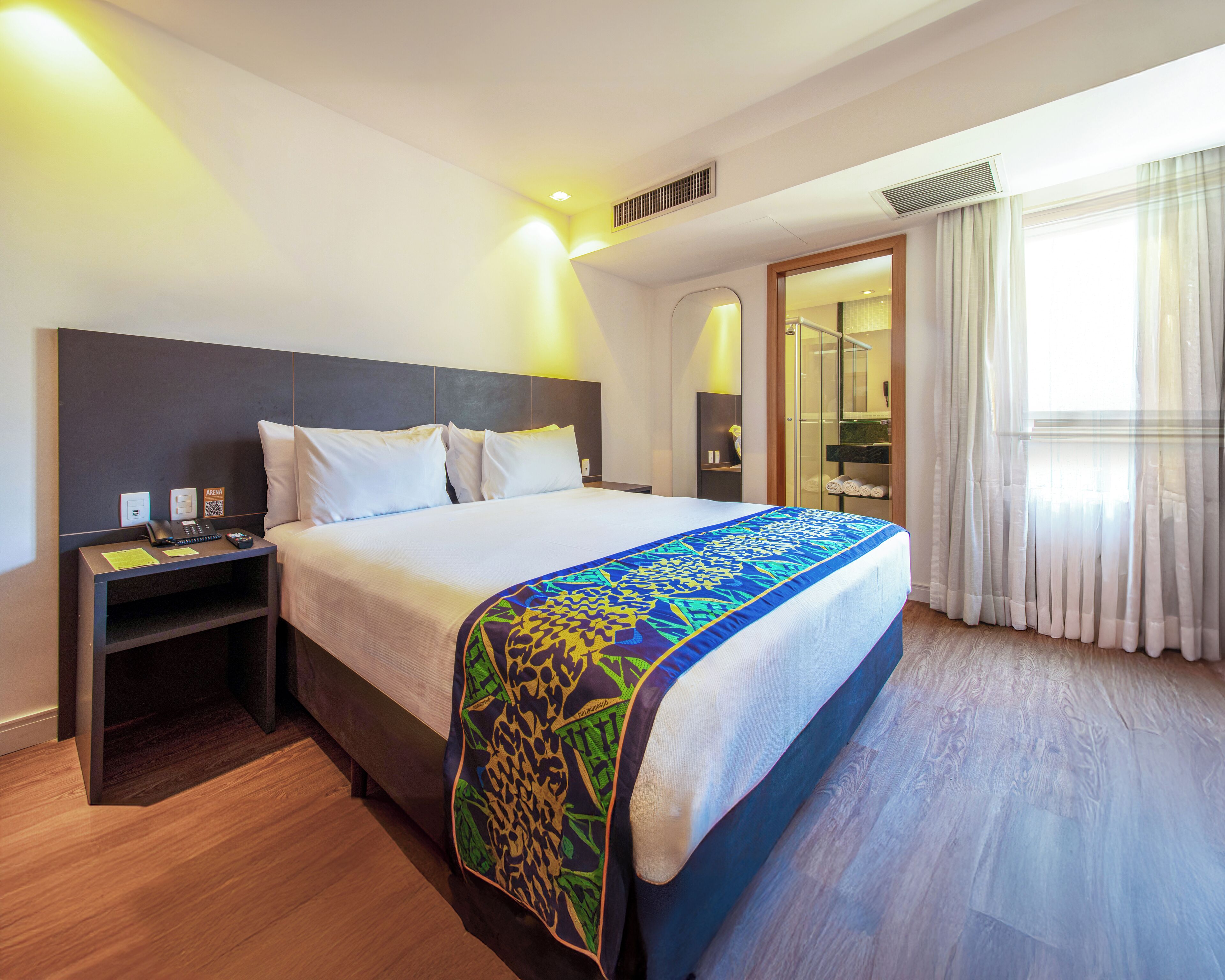 Standard Double Room | Minibar, in-room safe, desk, laptop workspace