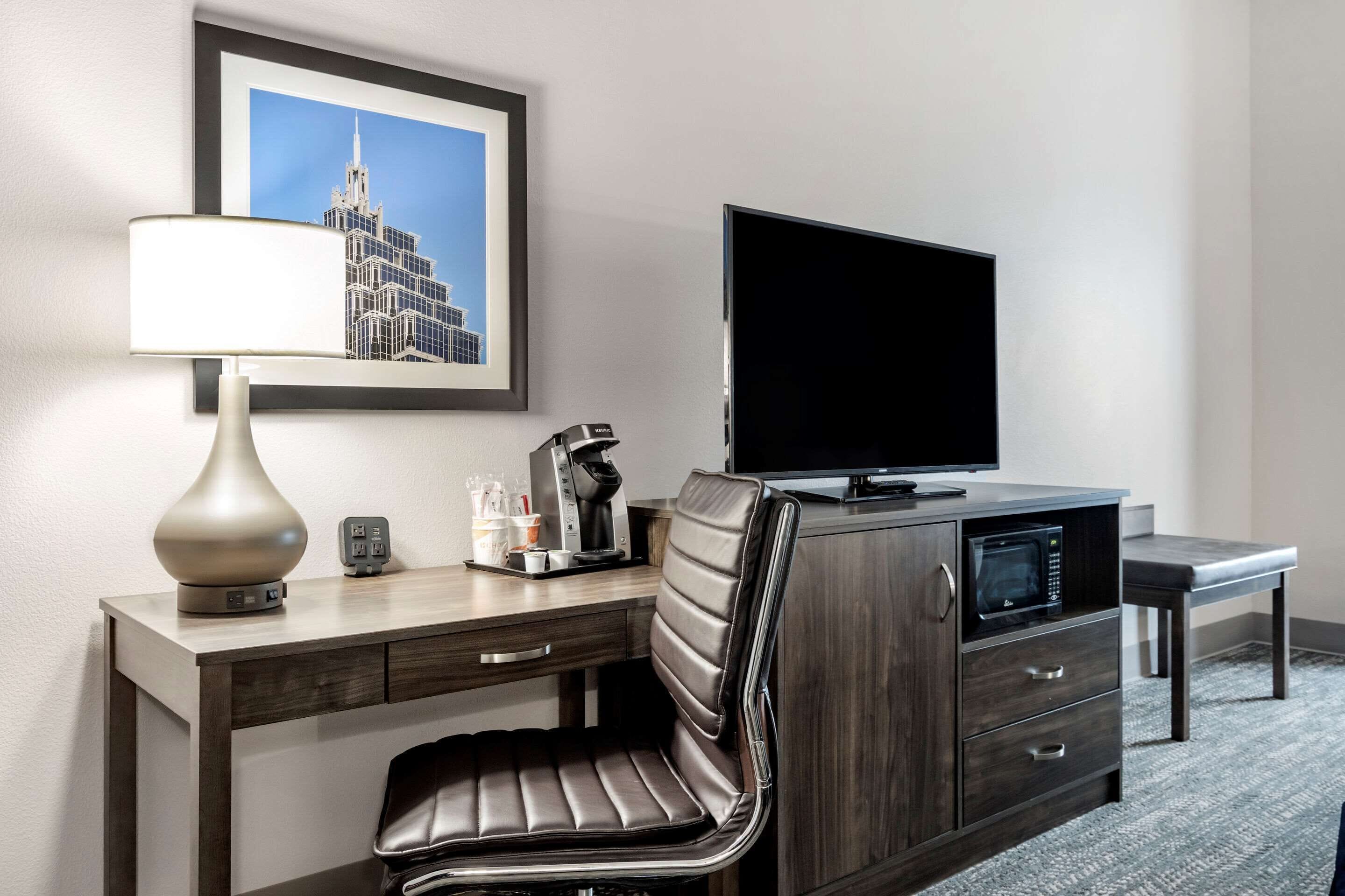 premium bedding, in-room safe, desk, blackout curtains