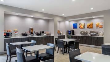 Free daily buffet breakfast