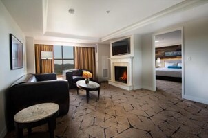 高级开间套房 | 客厅 | 等离子电视、收费电影