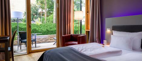 Kahden hengen superior-huone | Allergiatestatut vuodevaatteet, minibaari, tallelokero huoneessa