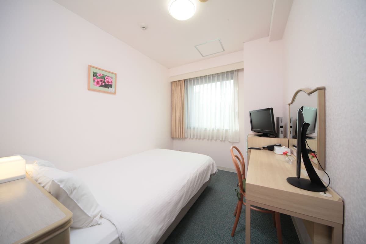 Down duvets, desk, blackout curtains, iron/ironing board (on request)