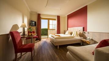 Camera panoramica (or Nature Room) | Biancheria da letto ipoallergenica, copriletto in piuma