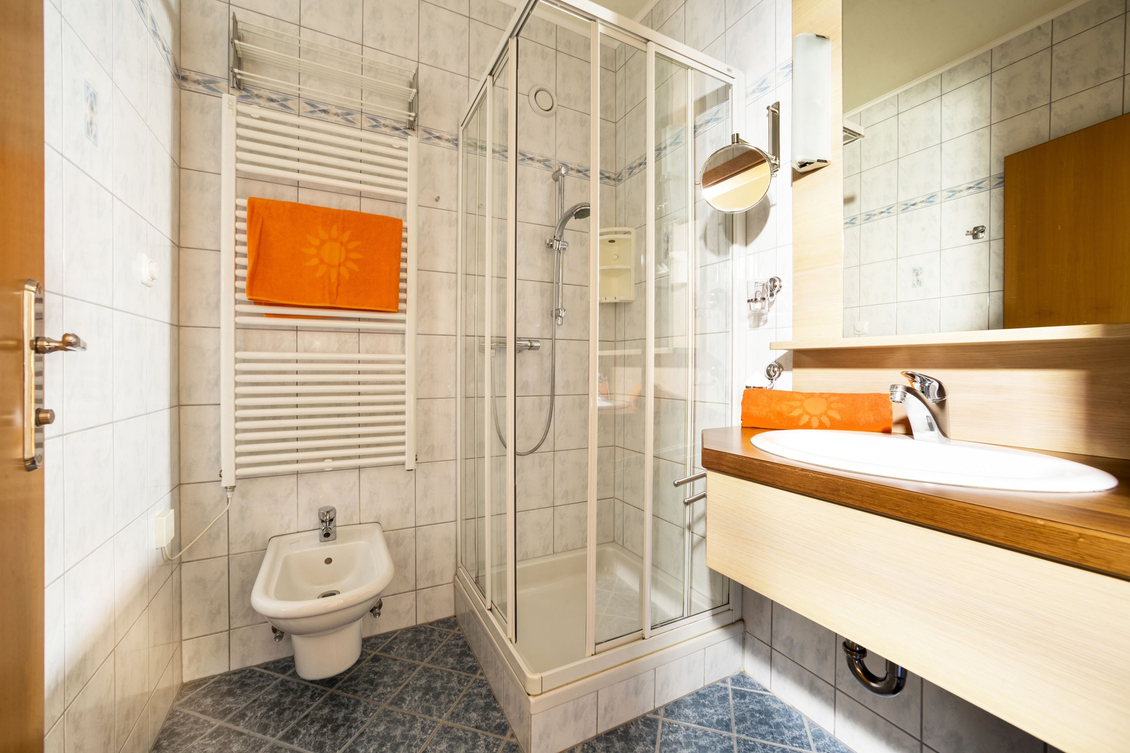 nature or panorama room  | bathroom | eco-friendly toiletries, hair dryer, bathrobes, bidet