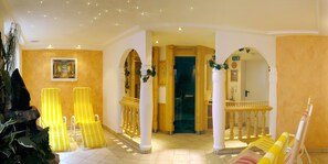 Sauna, massages aux pierres chaudes, massages des tissus profonds