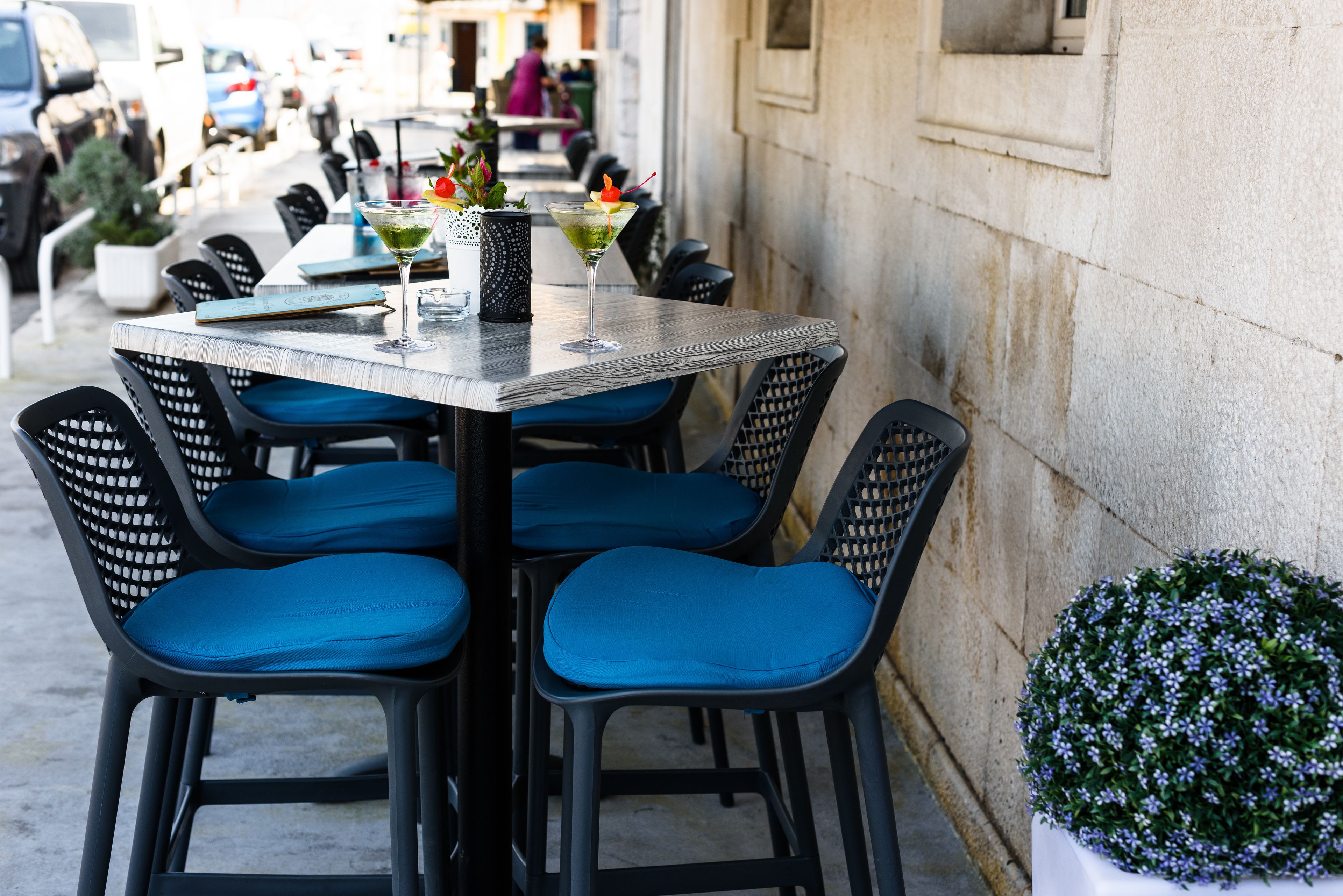 Breakfast, lunch, dinner served; Mediterranean cuisine, ocean views 