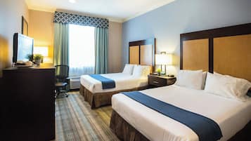 Standard Room, 2 Queen Beds | Hypo-allergenic bedding available, desk, laptop workspace