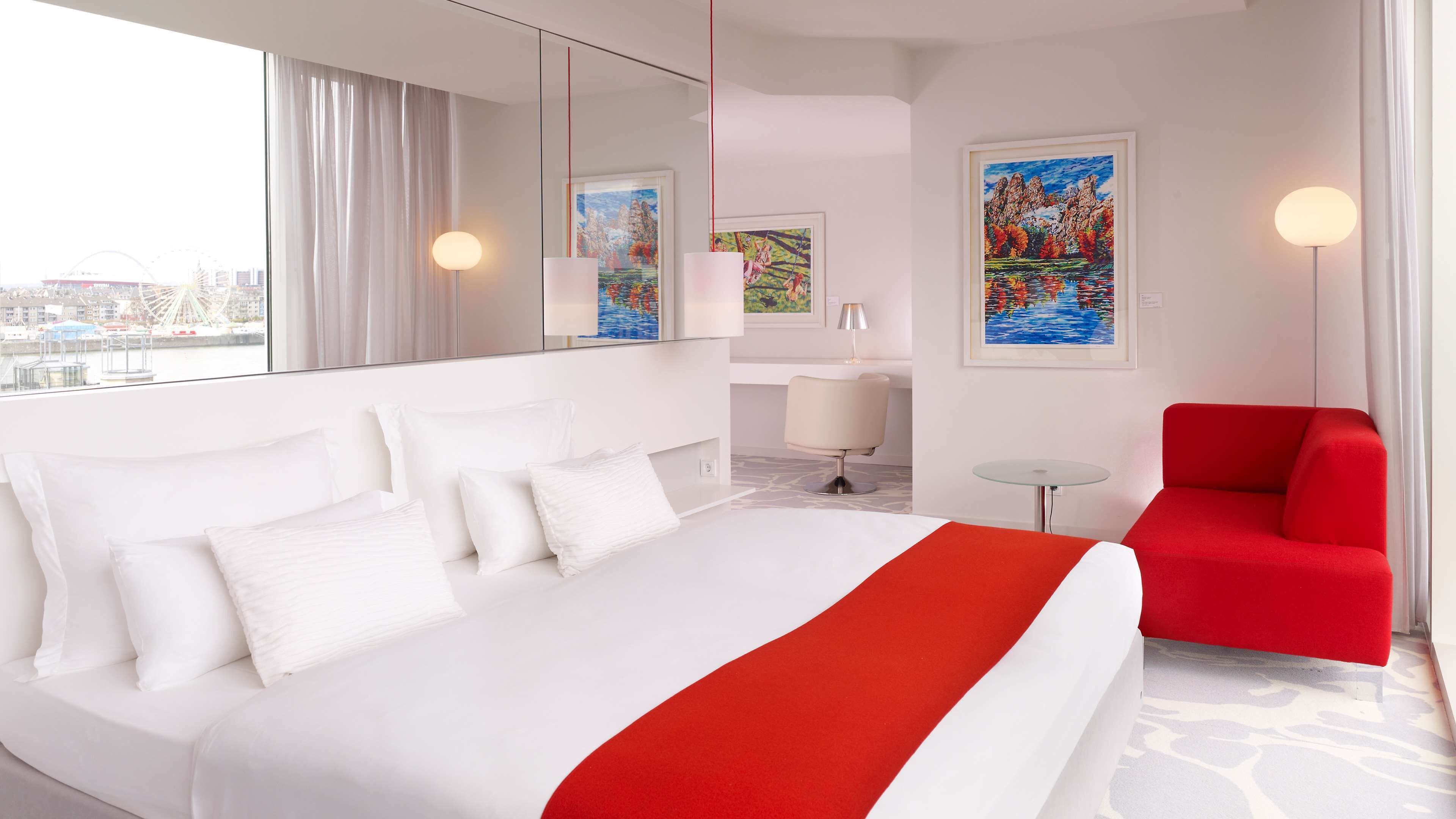 Suite, 1 Bedroom (Corner Art) | Hypo-allergenic bedding, minibar, in-room safe, desk
