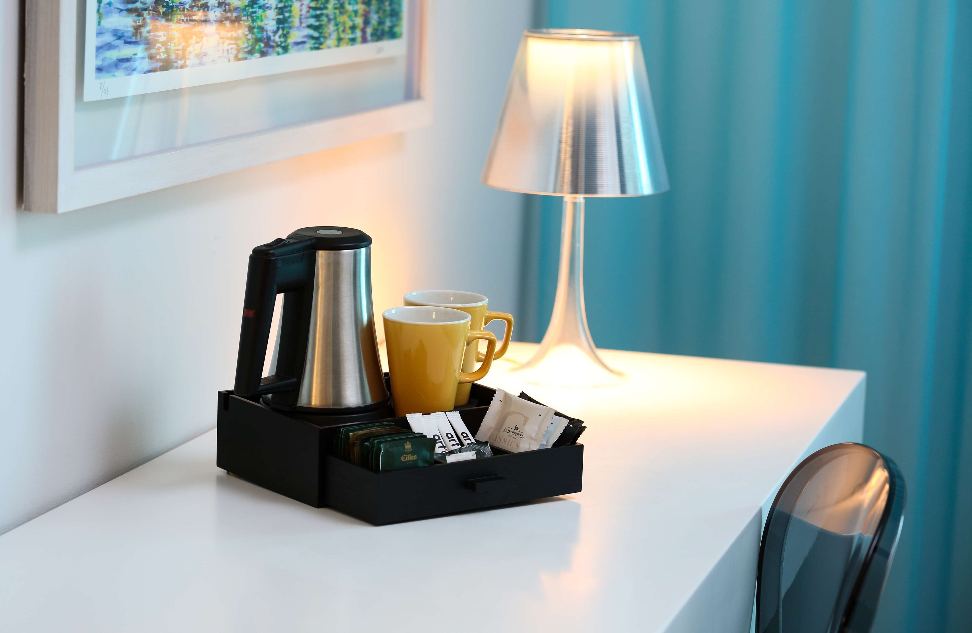 hypo-allergenic bedding, minibar, in-room safe, desk