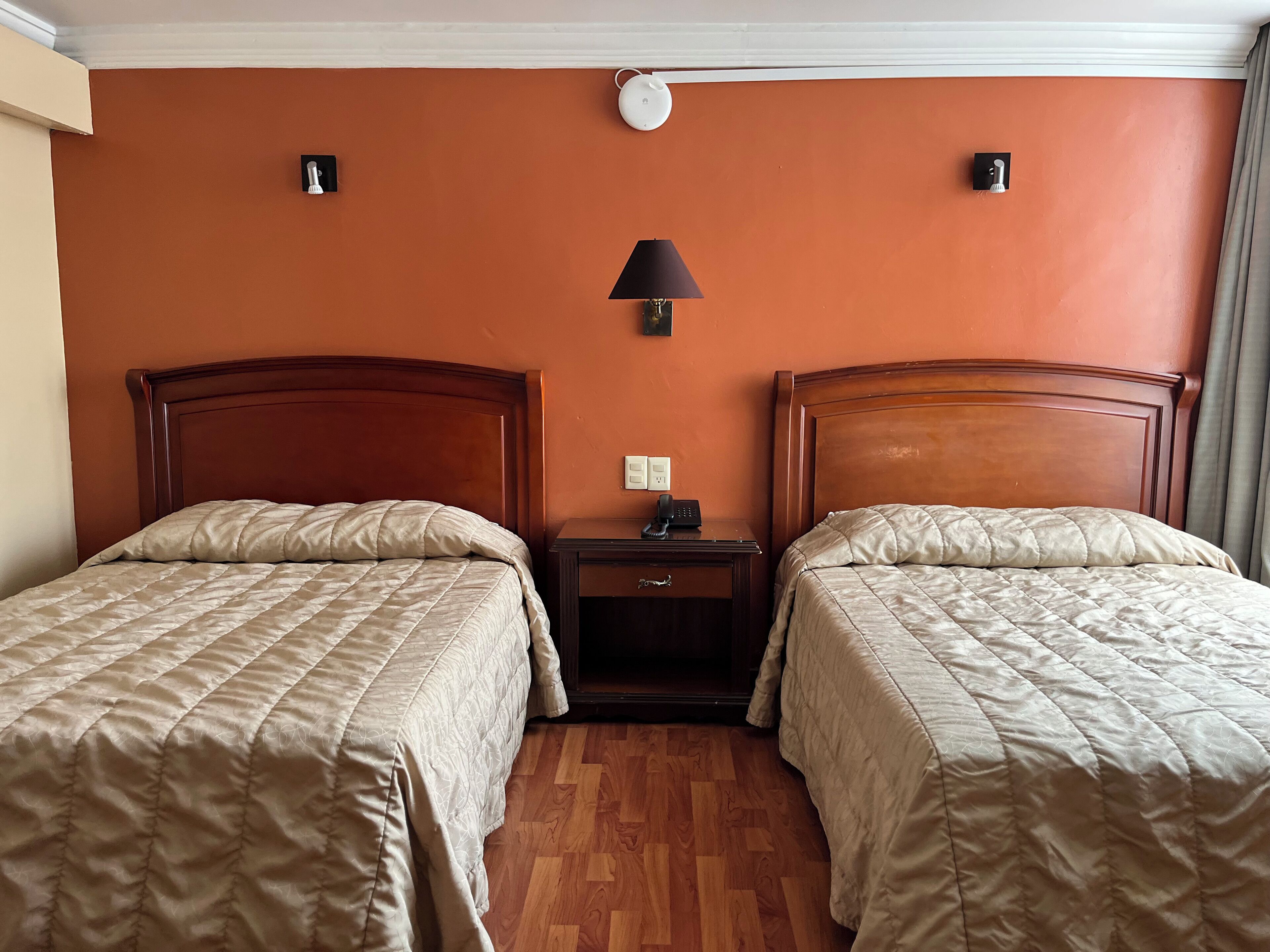 In-room safe, desk, laptop workspace, iron/ironing board