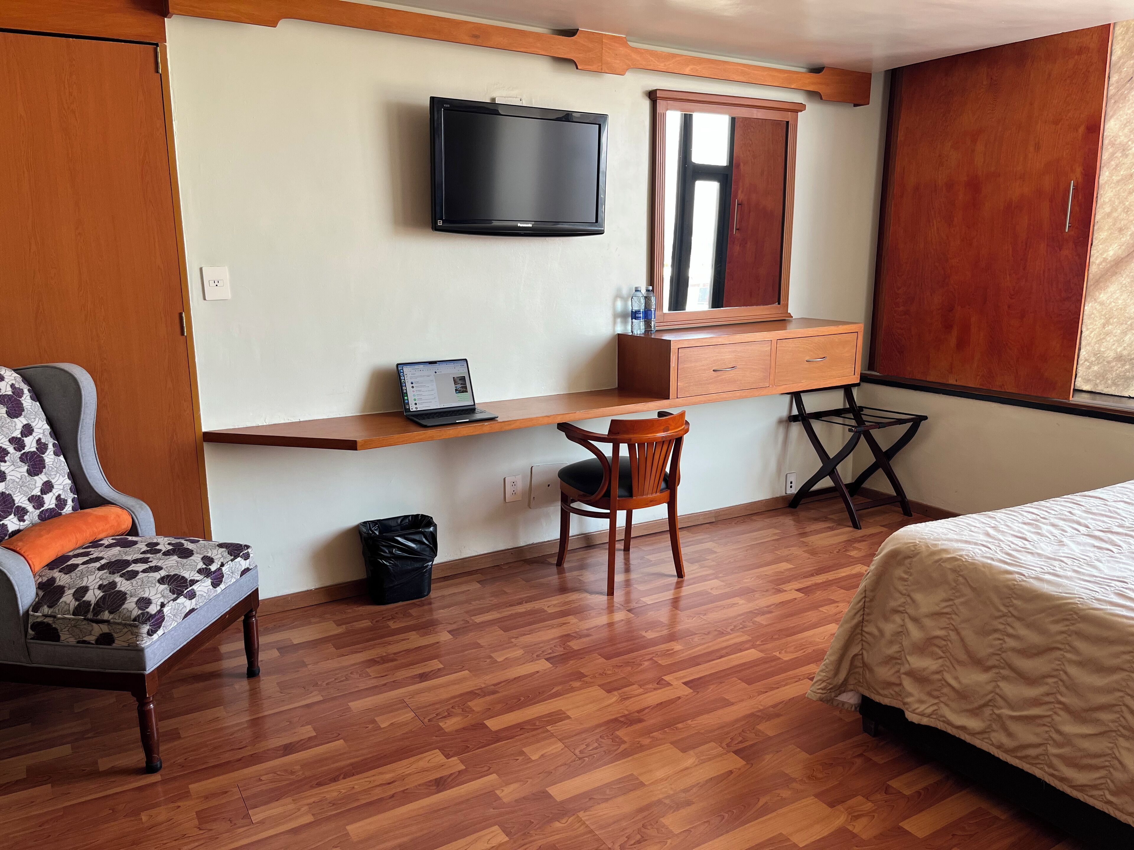 In-room safe, desk, laptop workspace, iron/ironing board