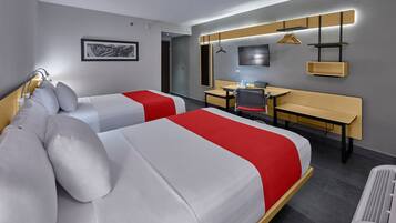 Down comforters, desk, iron/ironing board, free WiFi